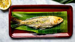 Ika Lolo (baked Fish In Banana Leaf)