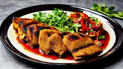 Injera Segar (grilled Fish With Tamarind Sauce)