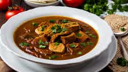 Injera Segar Selatta (spicy Fish Soup)