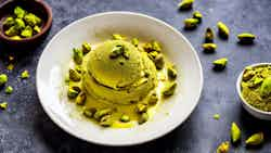 Iranian Saffron and Pistachio Ice Cream (Bastani-e Zaffran)