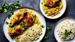 Iraqi Chicken and Rice with Turmeric (Timman Z'faran)