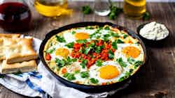 Israeli Shakshuka With Feta Cheese