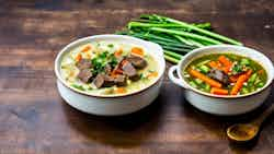 Jakarta Beef Soup (vegetarian Soto Betawi)