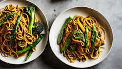 Jamaican Curry Vegetable Lo Mein