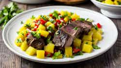 Jamaican Jerk Lamb With Pineapple Salsa