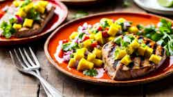 Jebwejebwe (grilled Tuna Steaks With Mango Salsa)