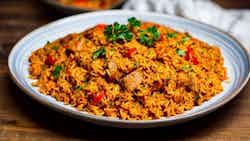 Jollof Rice with Smoked Fish (Riz au Jollof avec Poisson Fumé)