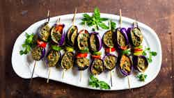 Kabob (fragrant Herb-stuffed Eggplant)