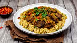 Kabsa (spiced Rice With Lamb And Dried Lime)