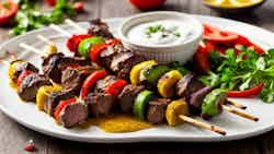 Kafta (grilled Beef Kebabs With Yogurt Sauce)