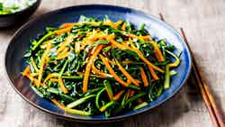 Kangkung Bunga Pepaya (spicy And Savory Stir-fried Water Spinach)