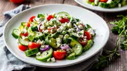 Keto Greek Salad With Feta