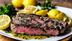 Keto Lemon Garlic Butter Steak