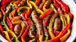 Keto Sausage And Peppers Skillet