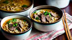 Khao Piak Sen (lao-style Beef Noodle Soup)