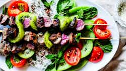 Kiwi Lamb and Mint Kebabs (Kōpī Whakarite)