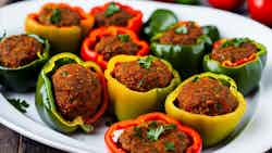 Kofta-Stuffed Bell Peppers (فلفل محشي بالكفتة)