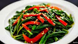 Kong Xin Cai (stir-fried Water Spinach)