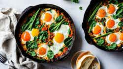 Kosher Shakshuka With Spinach