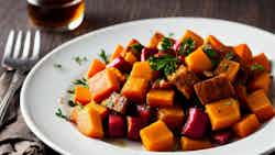 Kosher Tzimmes With Sweet Potatoes