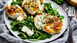 Kotopoulo Gemisto Me Feta Kai Spanaki (feta And Spinach Stuffed Chicken Breast)