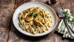 Kotopoulo Me Ryzi Sto Fourno (epirotic Chicken And Rice Casserole)