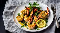 Kribi Grilled Prawns With Lemon Butter Sauce