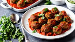 Kufta (circassian Style Lamb Meatballs In Tomato Sauce)