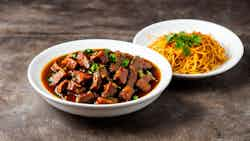 La Jiao Chao Zhu Shen (spicy Stir-fried Pig's Kidneys)