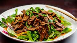 La Jiao Chuang Pao (spicy Beef Tripe Salad)