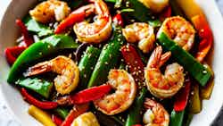 La Jiao Xia Ren Chao (spicy Shrimp Stir-fry)