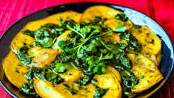 Lahori Aloo Palak (lahori Aloo Palak)