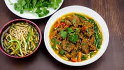 Lahpet Kyet Hin (tangy Pickled Tea Leaf Pork Curry)