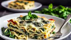 Lasagna Ai Funghi E Spinaci Cremosa (creamy Mushroom And Spinach Lasagna)