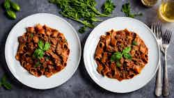 Lazian Wild Boar Ragu (pappardelle Con Ragu Di Cinghiale)