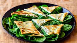 Lebanese Spinach And Feta Fatayer