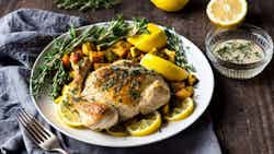 Lemon and Thyme Roasted Chicken (Pollo Asado con Limón y Tomillo)