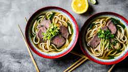 Lemon Myrtle Beef Noodle Soup (柠檬香草牛肉面汤)