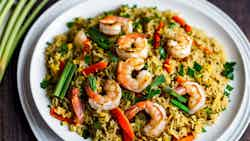 Lemongrass Shrimp Fried Rice (Cơm chiên tôm sả)