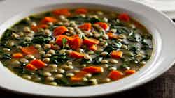 Lentil and Spinach Soup (Σούπα με Φακές και Σπανάκι)