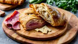 Leonese-style Cheese and Ham Croissant (Croissant de Queso y Jamón a la Leonés)