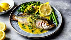 Lesotho-style Grilled Trout With Lemon Butter Sauce