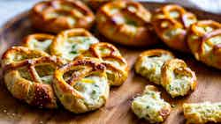 Liechtensteiner Cheese and Onion Stuffed Pretzels (Liechtensteiner Käse-Zwiebel-gefüllte Brezeln)