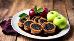 Limburgse Bloedworst Met Appelcompote (limburgian Black Pudding With Apple Compote)
