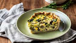 Limburgse Champignon Prei Quiche (limburgian Mushroom And Leek Quiche)