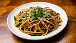 Lotus Root Stir-fry With Sesame Ginger Sauce