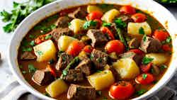 Loubieh Bi Lahme (lebanese Lamb And Potato Stew)