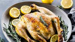 Low-carb Lemon Garlic Roasted Chicken