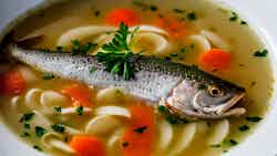 Luzerner Fischsuppe (lucerne Lake Trout)