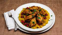 Machbous Bil Dajaj (qatari Chicken Machbous With Saffron Rice)